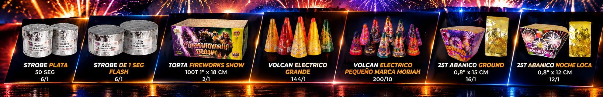 Productos Pirotecnia Moriah